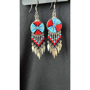 Native Theme Dangle Earrings
